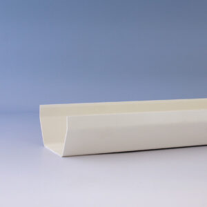 4m Square Line Gutter-White
