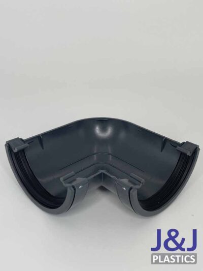 90° Half Round Gutter Angle-Anthracite