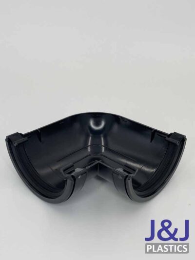 90° Half Round Gutter Angle-Black
