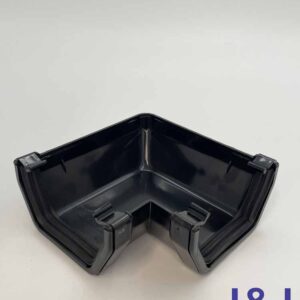 90° Square Gutter Angle-Black