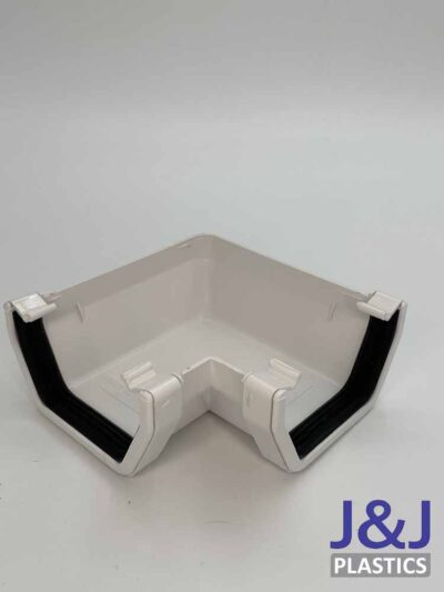 90° Square Gutter Angle-White