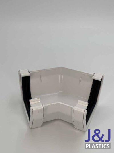 135° Square Gutter Angle-White