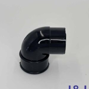 Round 92.5° Offset Bend-Black
