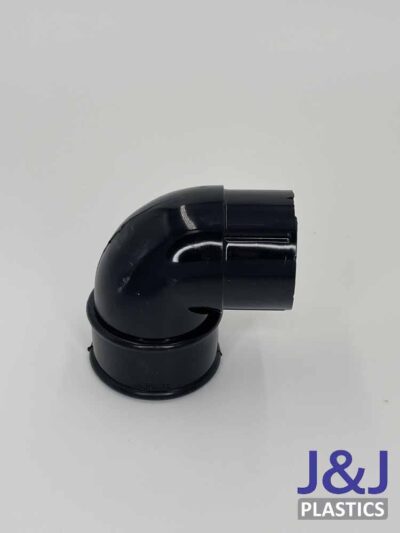 Round 92.5° Offset Bend-Black