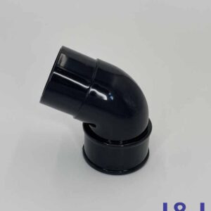 Round 112.5° Offset Bend-Black
