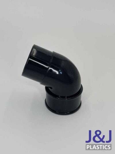 Round 112.5° Offset Bend-Black