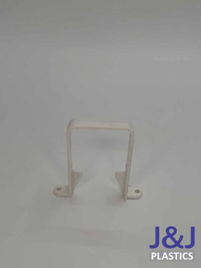 Square Pipe Clip-White