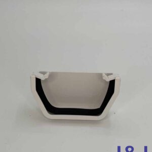 Square External Stopend-White