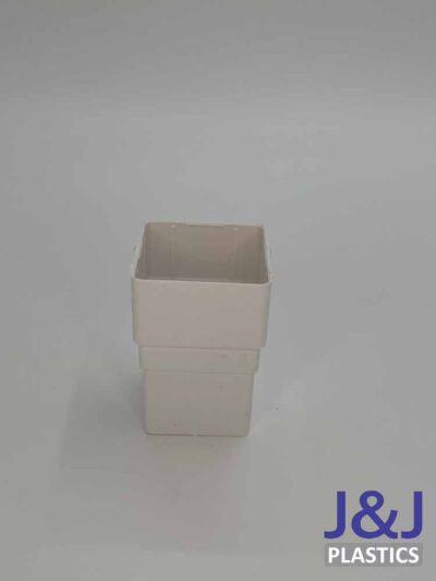 Square Pipe Socket-White