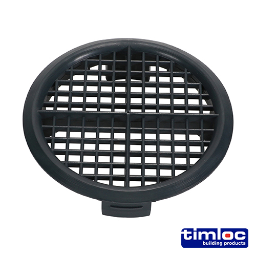 Cavity Tray- Grey 70mm Circular Soffit Vent Timco
