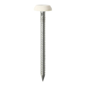 Timco- White 50mm Polytop Nails