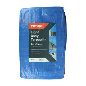 Timco- 4 x 5M Tarpaulin Blue