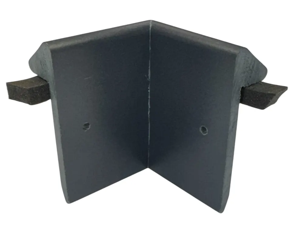 Plytech Quicktrim Anthracite Int Check Kerb Corner