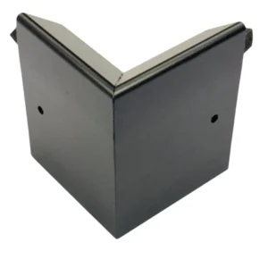 Plytech Quicktrim Black Ext Check Kerb Corner
