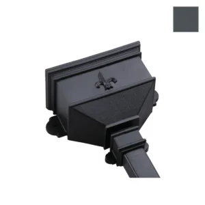Ci Small Hopper with Fleur De Lys Anth Grey