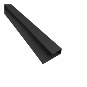 Deeplas-Soffit Start and Edge J Trim 5m Black