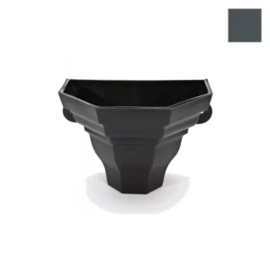 Ci Wall Planter Ogee Medium Anth Grey