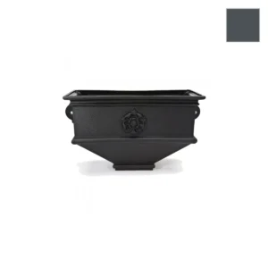 Ci Long Box Planter with Tudor Rose Anth Grey