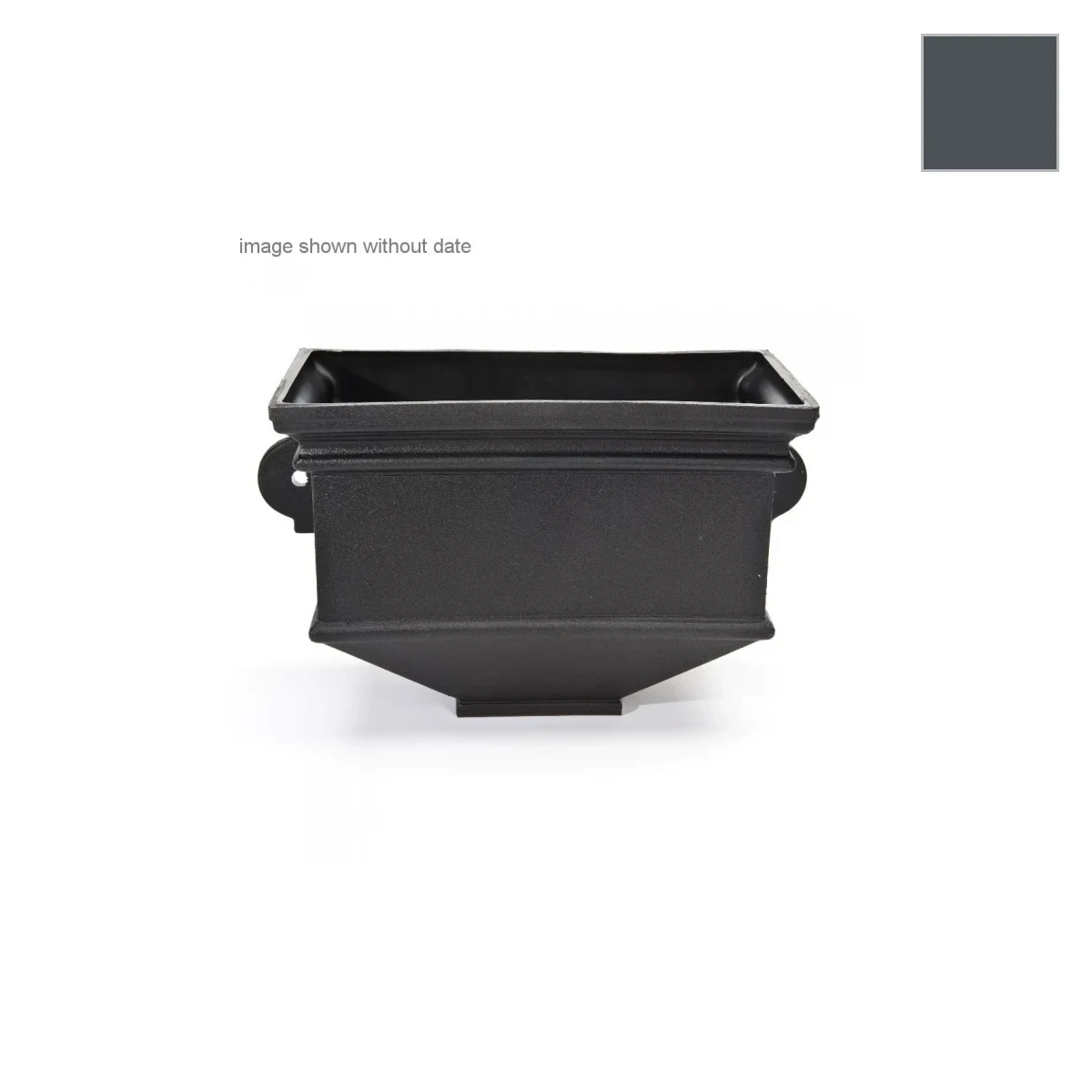 Ci Short Box Planter Dated (YYYY) Anth Grey