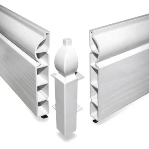 Deeplas- 90° Ext Corner for 100 Ogee Skirt White S