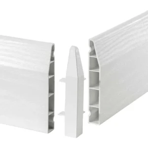 Deeplas- 90° Ext Corner for 100 Chamf Skrt White S