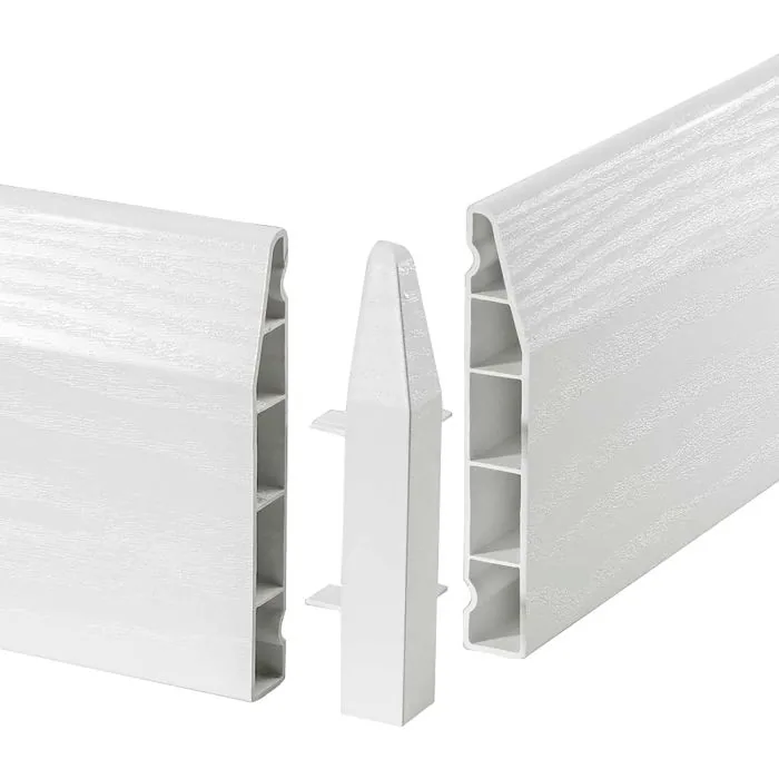 Deeplas- 90° Ext Corner for 100 Chamf Skrt White S
