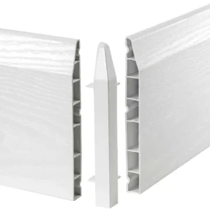 Deeplas- 90° Ext Corner for 150 Chamf Skrt White S