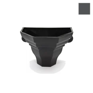 Ci Wall Planter Ogee Medium Graphite