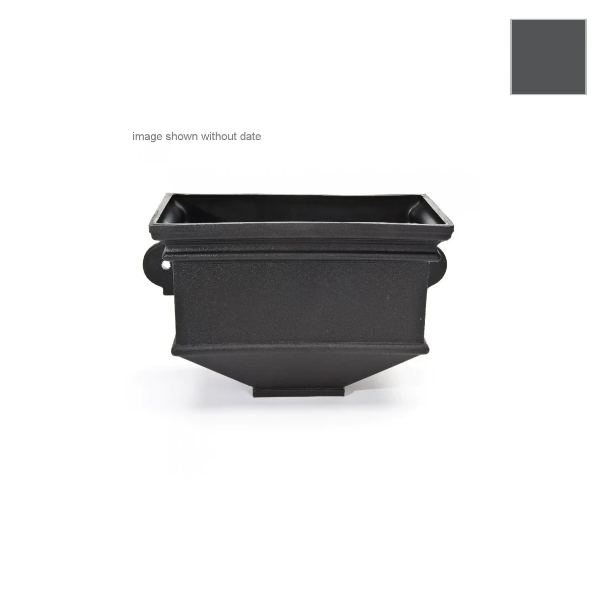 Ci Short Box Planter Dated (YYYY) Graphite