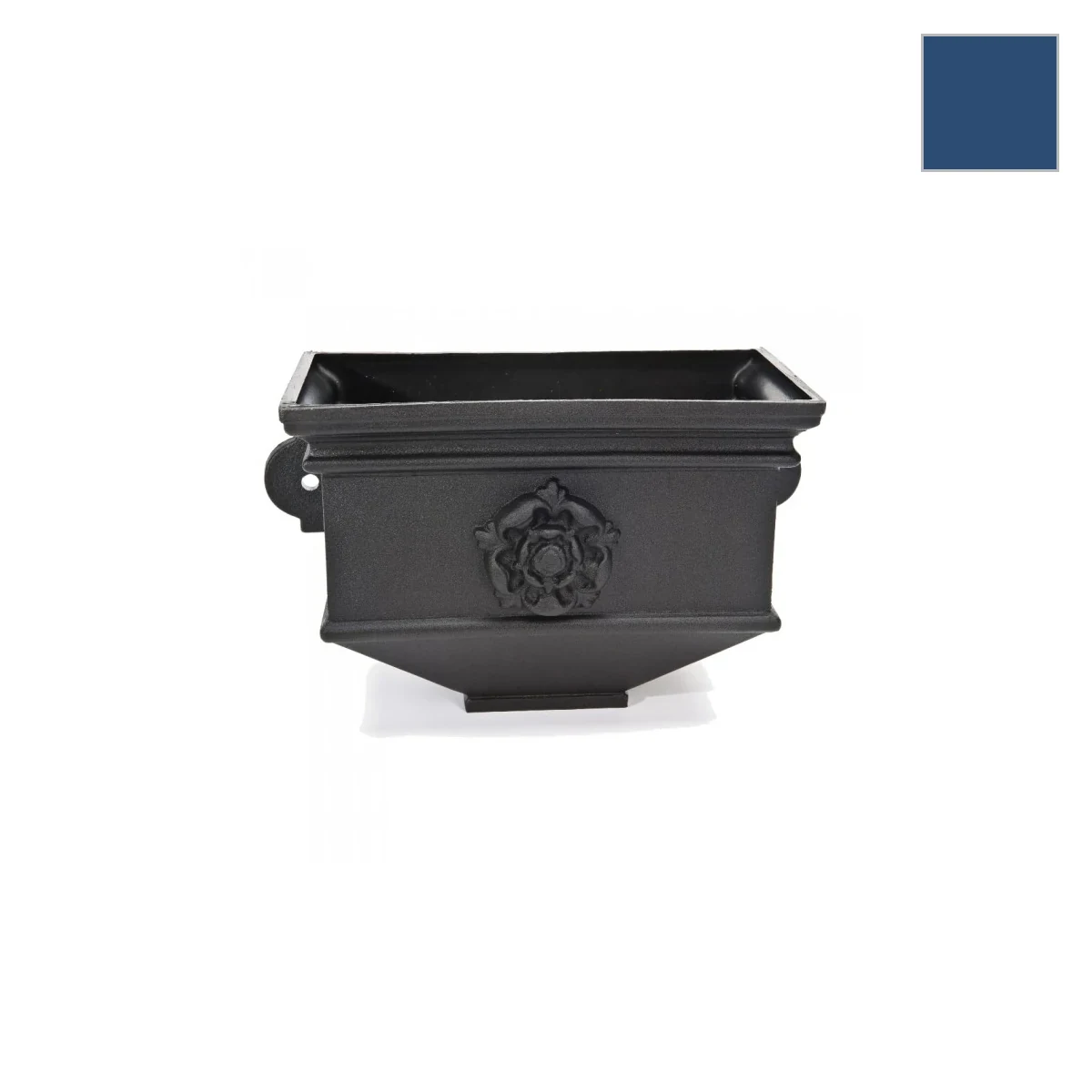 Ci Short Box Planter w/ Tudor Rose Oxford Bl