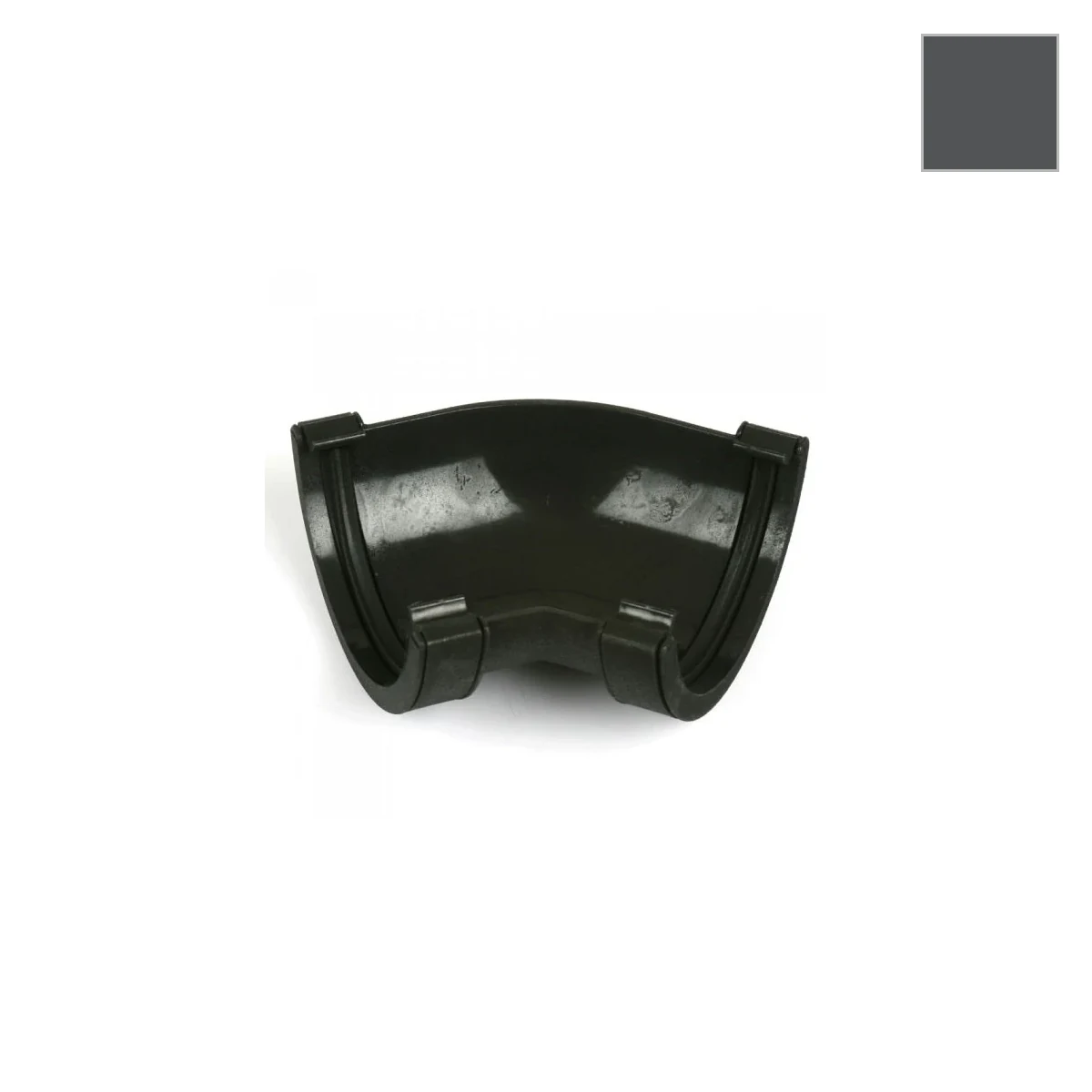 Ci Round 135° Gutter Bend Graphite