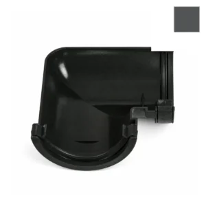 Ci Round Fabricated Gutter Bend Graphite