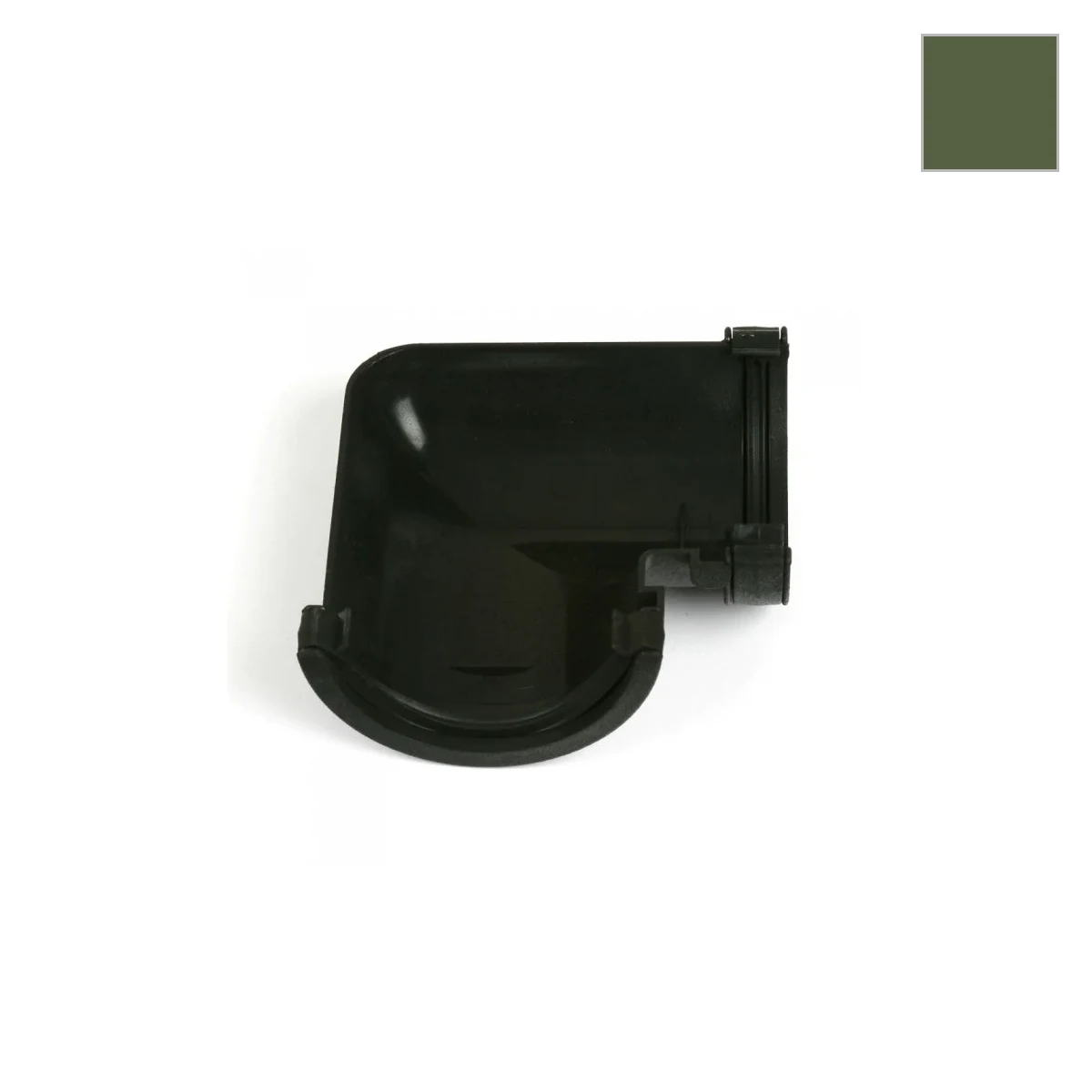 Ci Round 90° Gutter Bend Olive Grn
