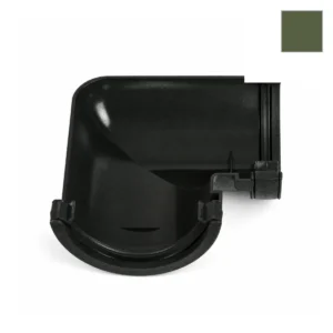 Ci Round Fabricated Gutter Bend Olive Grn