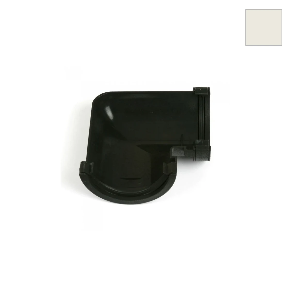 Ci Round 90° Gutter Bend Porcelain