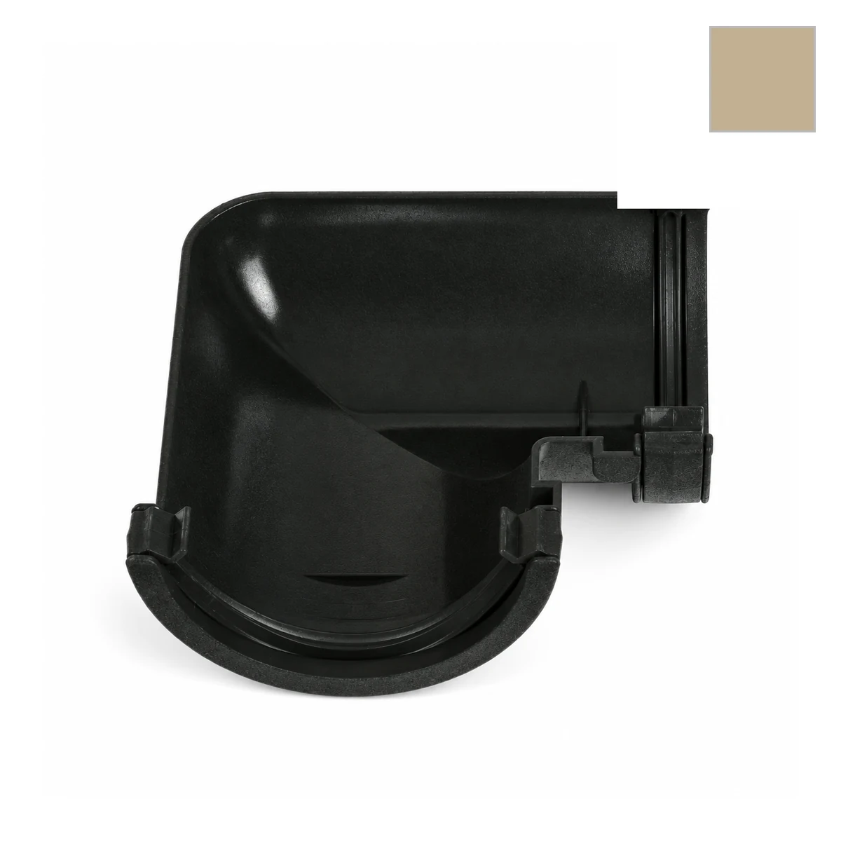 Ci Round Fabricated Gutter Bend Sandstone