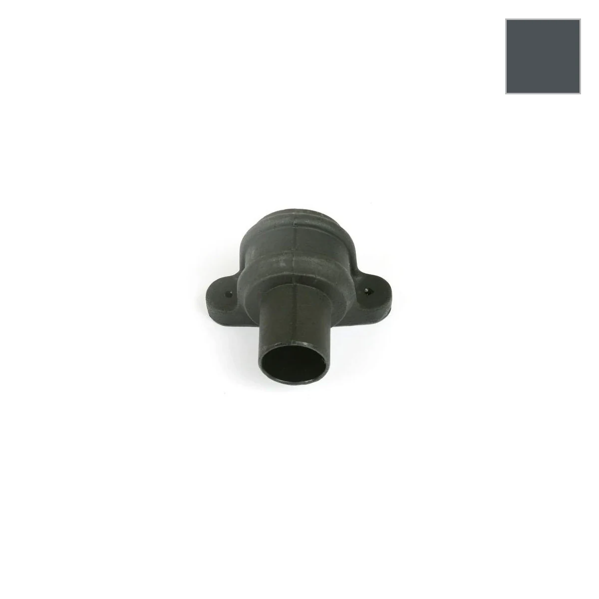 Ci Round Pipe Coupler with Lugs Anth Grey