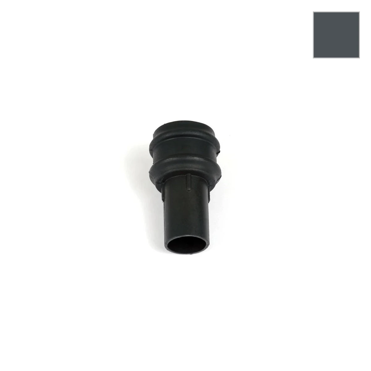 Ci Round Pipe Coupler Plain Anth Grey