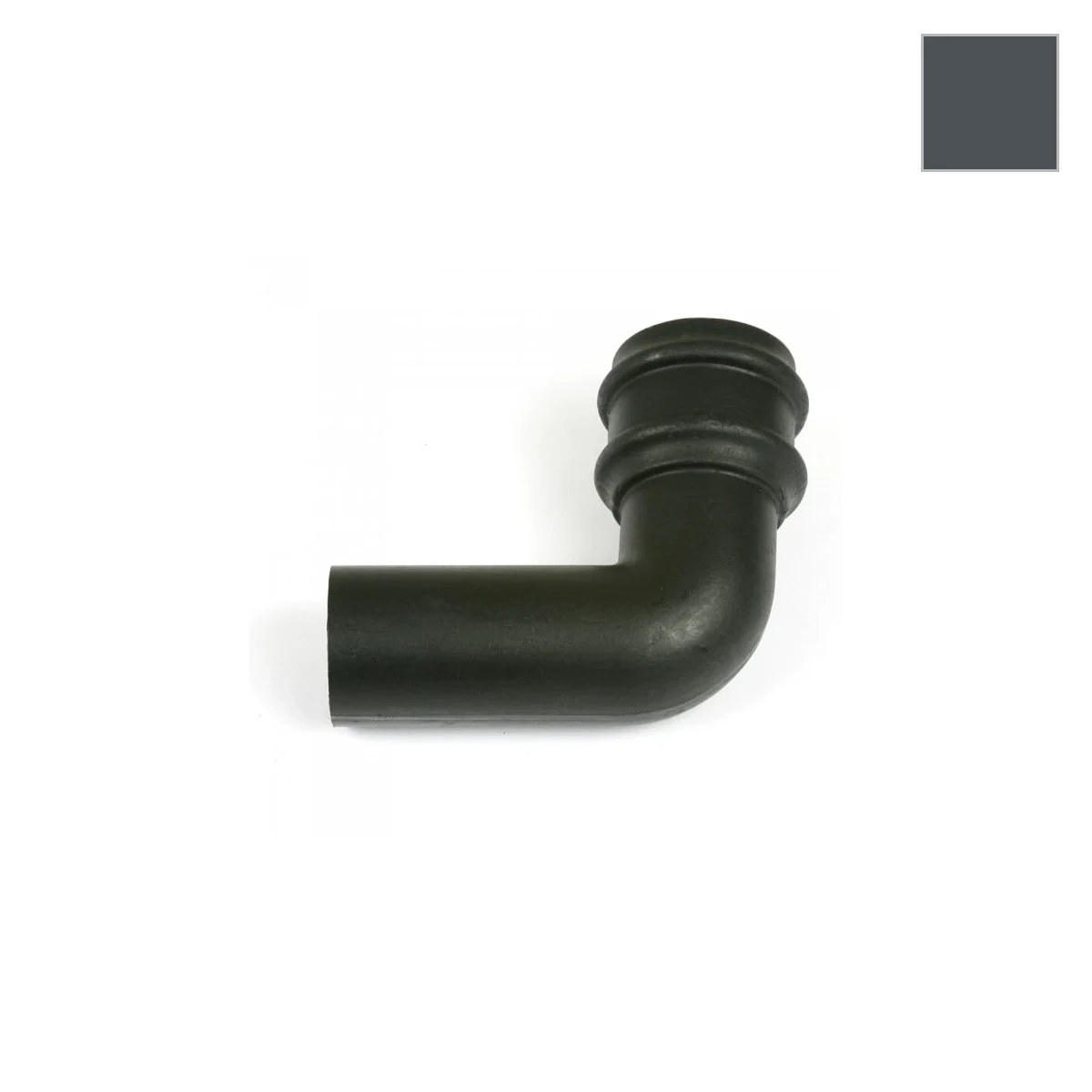 Ci Round 92.5° Pipe Bend Anth Grey
