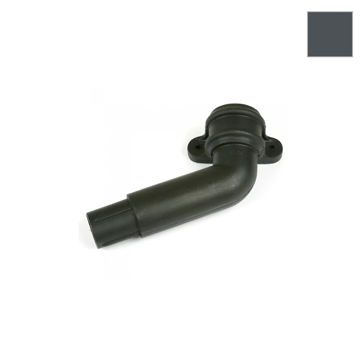 Ci Round 112.5° Spigot w/ Lugs L/H Anth Grey