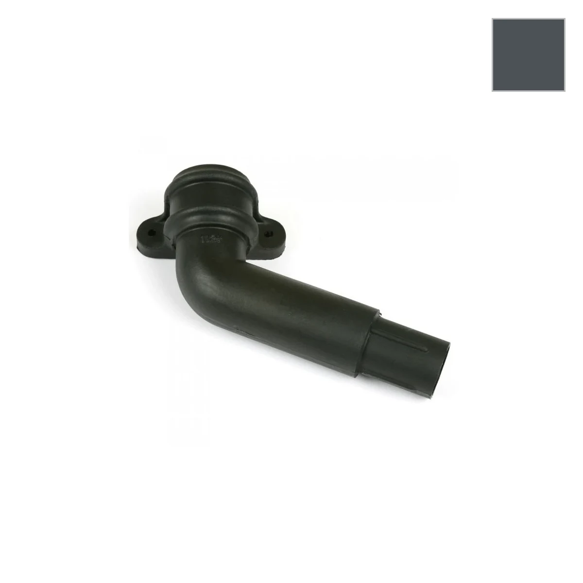 Ci Round 112.5° Spigot w/ Lugs R/H Anth Grey