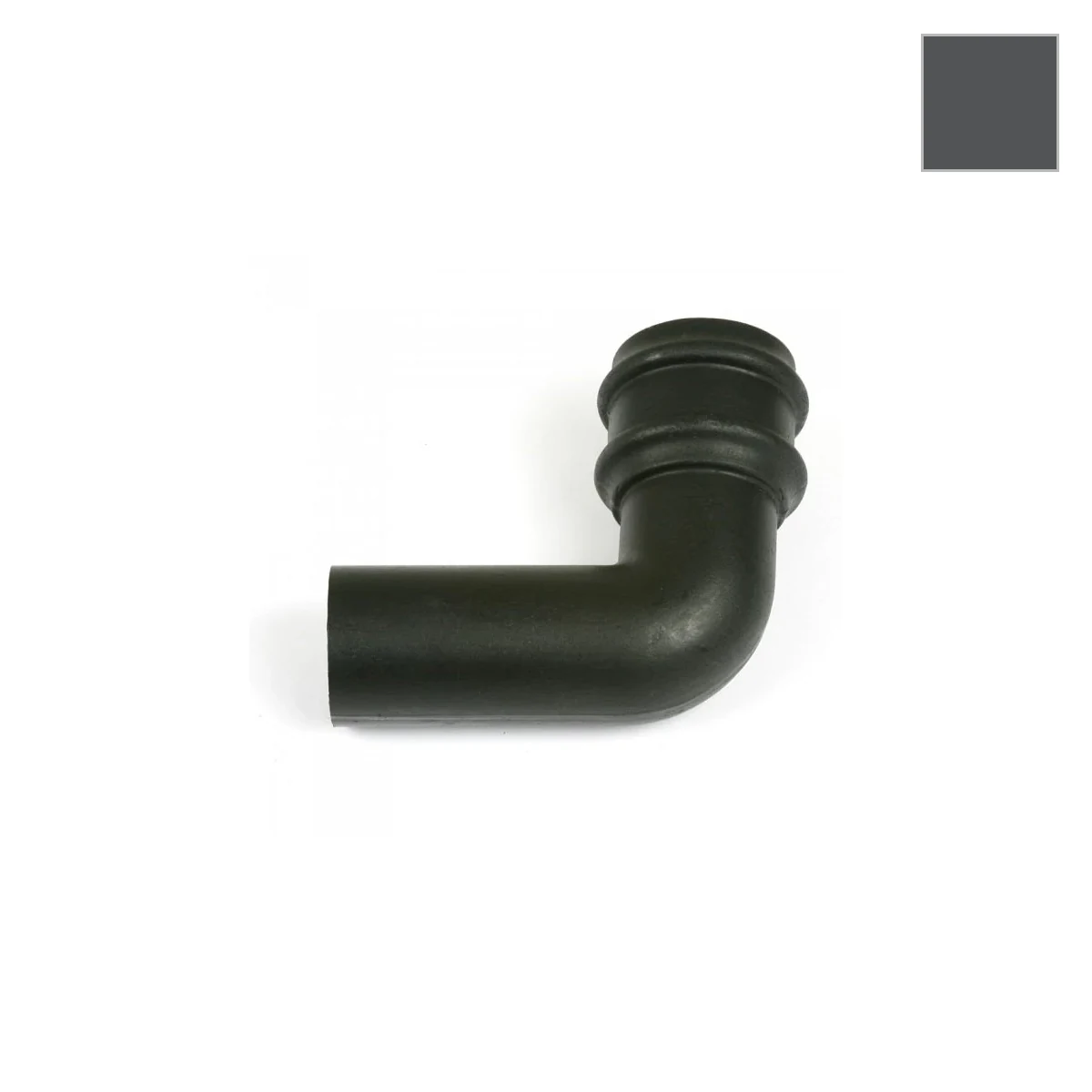 Ci Round 92.5° Pipe Bend Graphite