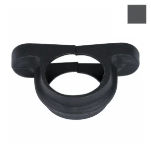 Ci 68mm Round Corner Pipe Clip Graphite