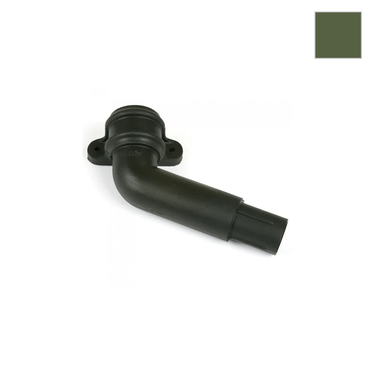 Ci Round 112.5° Spigot w/ Lugs R/H Olive Grn