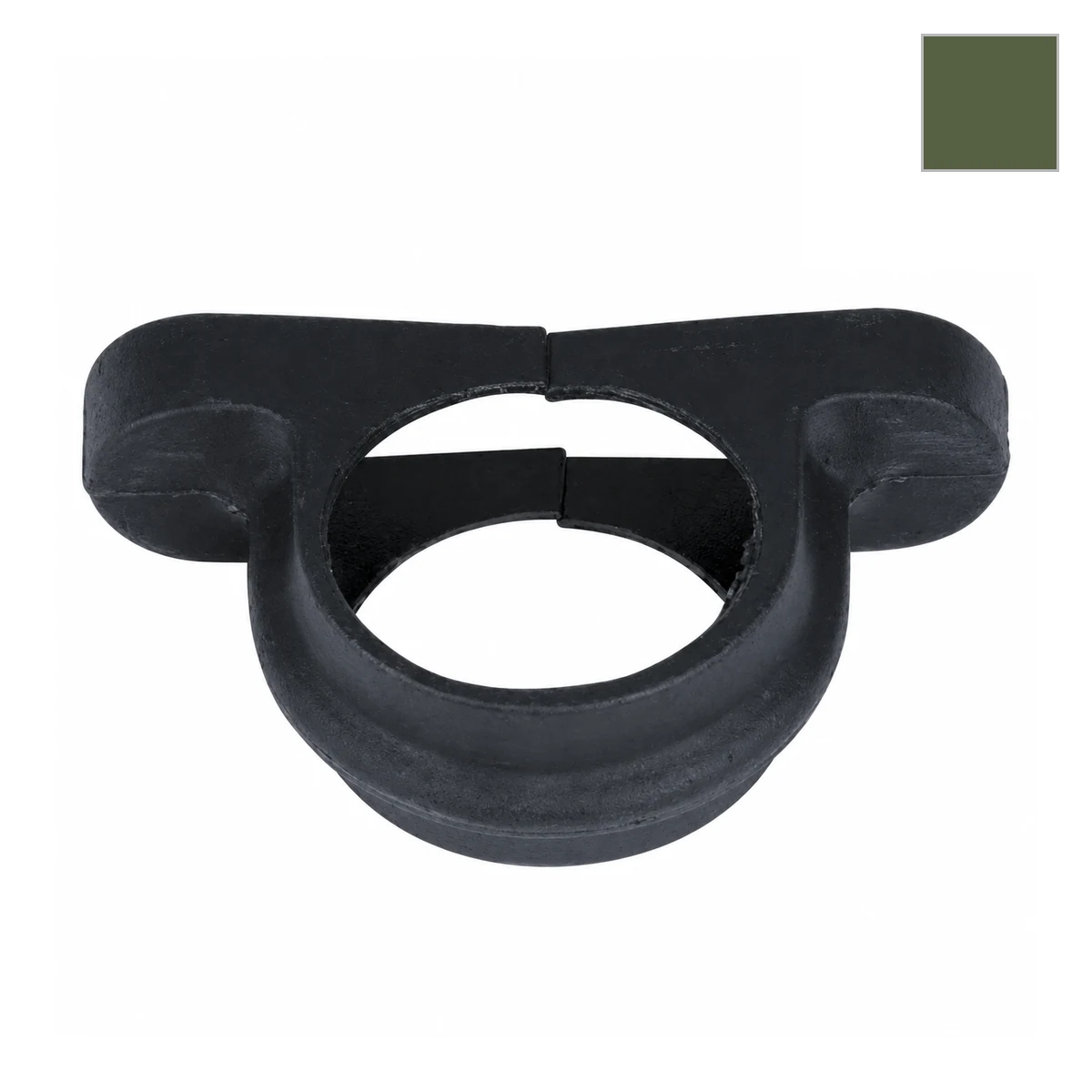 Ci 68mm Round Corner Pipe Clip Olive Grn
