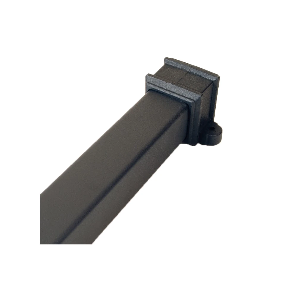 Ci Square 65mm Downpipe w/ Lugs 1.8m Black