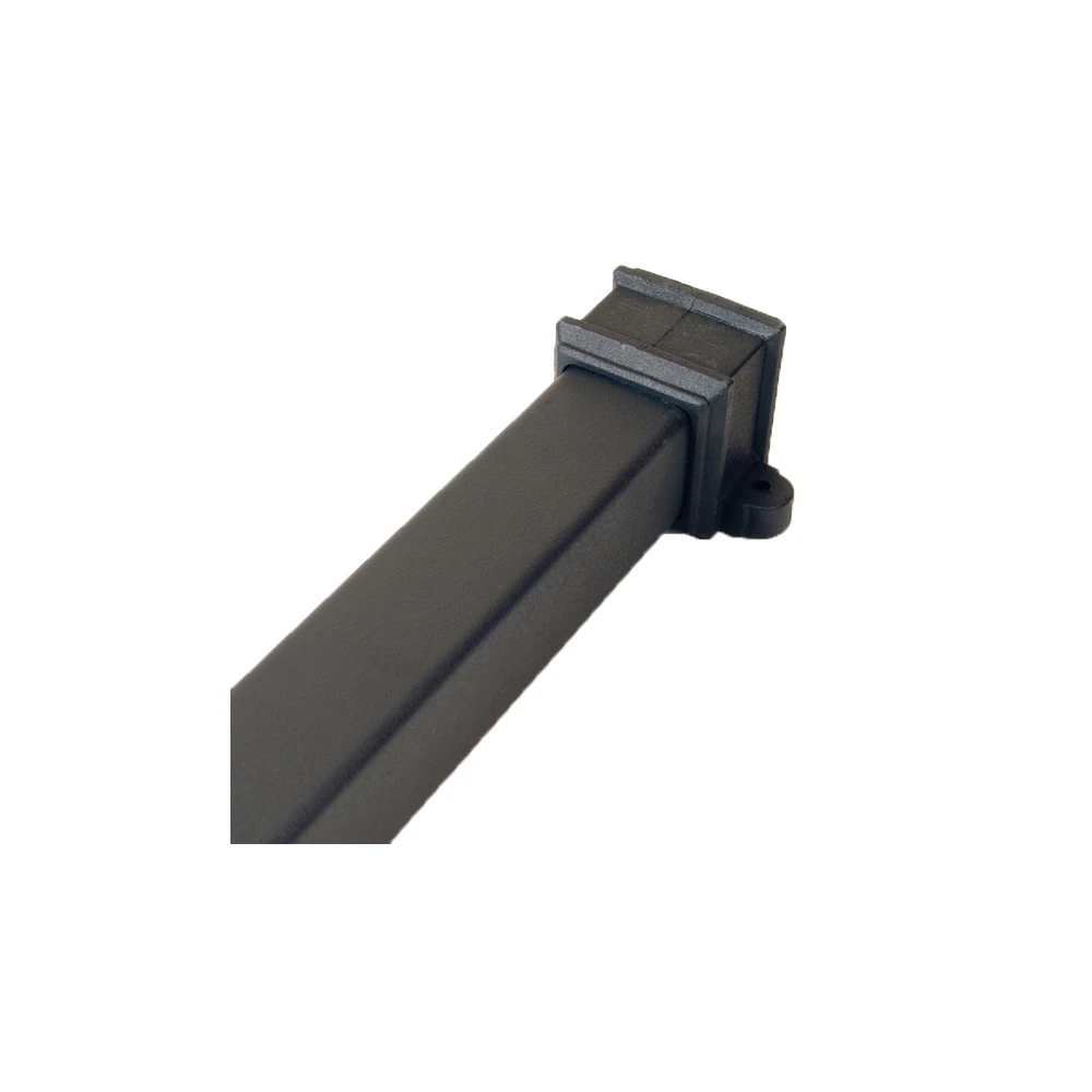Ci Square 65mm Downpipe w/ Lugs 2.5m Black