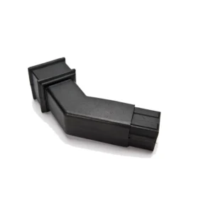 Ci Square 112.5° Spigot Bend Black