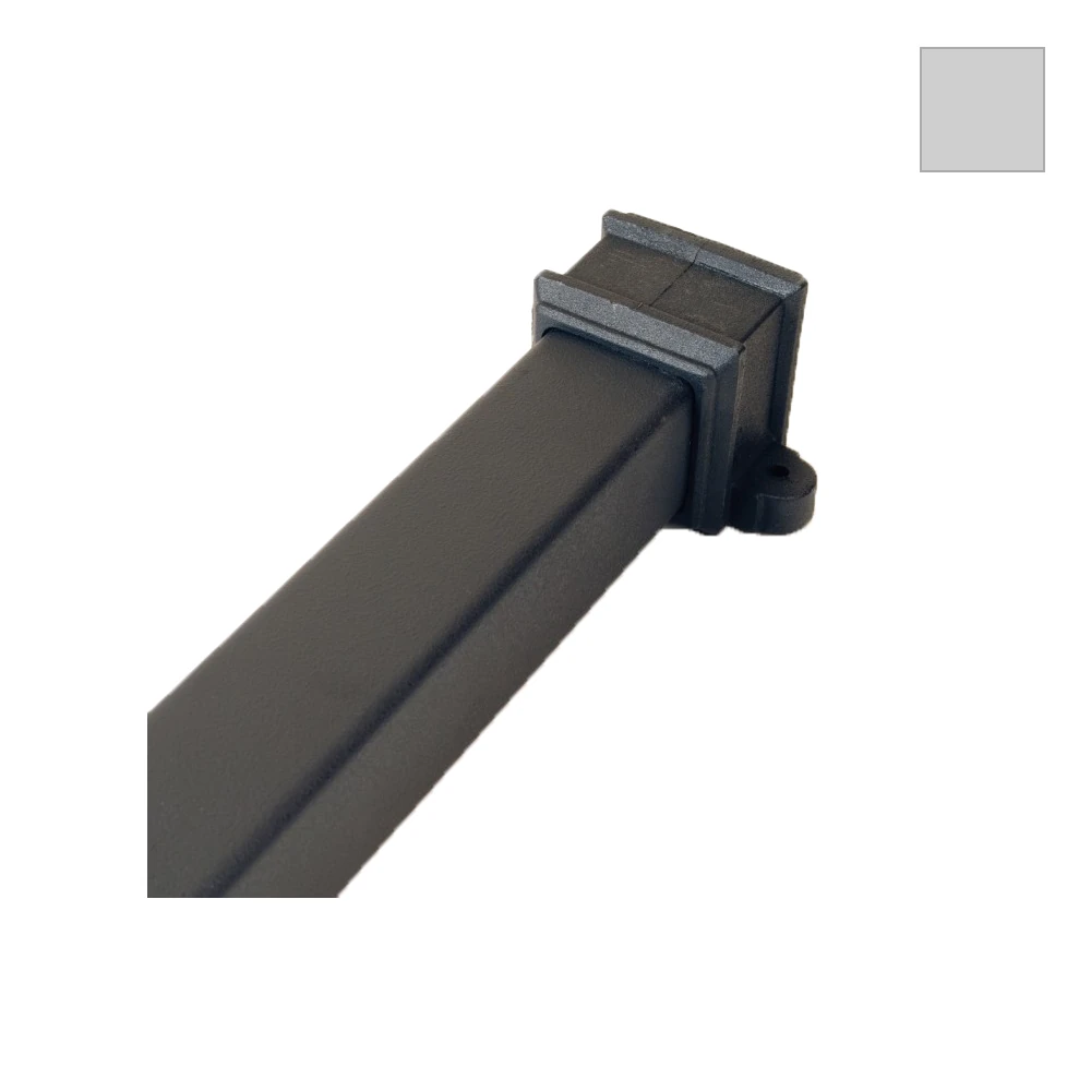 Ci Square 65mm Downpipe w/ Lugs 1.8m Graphite