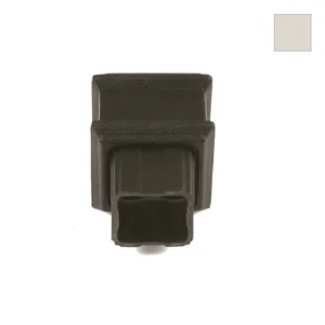 Ci Square Pipe Coupler Plain Porcelain